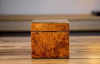 Single Amboyna French Tea Caddy c.1880 (9 of 11) Single Amboyna French Tea Caddy c.1880 (9 of 11)