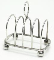 English Antique Solid Silver Toast Rack, Super Design Fresh & Clean c.1921 (4 of 4) English Antique Solid Silver Toast Rack, Super Design Fresh & Clean c.1921 (4 of 4)