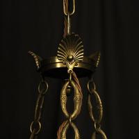 French Gilded Brass Empire 6 Light Antique Chandelier (7 of 10) French Gilded Brass Empire 6 Light Antique Chandelier (7 of 10)