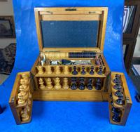 Victorian Pine Partially Fitted Games Box (17 of 32) Victorian Pine Partially Fitted Games Box (17 of 32)