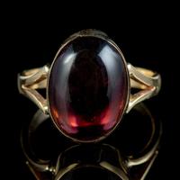 Antique Victorian 6ct Cabochon Garnet Ring 9ct Gold Circa 1900 (6 of 7) Antique Victorian 6ct Cabochon Garnet Ring 9ct Gold Circa 1900 (6 of 7)