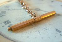 Antique Pocket Watch Chain 1890s Victorian 10ct Rose Gold Filled Albert With Key T Bar (9 of 12) Antique Pocket Watch Chain 1890s Victorian 10ct Rose Gold Filled Albert With Key T Bar (9 of 12)