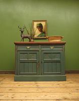Antique Painted Bohemian Blue Edwardian Sideboard (20 of 22) Antique Painted Bohemian Blue Edwardian Sideboard (20 of 22)