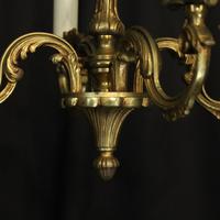 French Gilded Brass 4 Light Antique Chandelier (4 of 6) French Gilded Brass 4 Light Antique Chandelier (4 of 6)