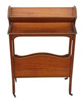 Victorian 19th Century Satin Walnut Bookcase / Book Trough (5 of 6) Victorian 19th Century Satin Walnut Bookcase / Book Trough (5 of 6)