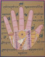Rare Set of 4 Antique Indian Paintings Palmistry & Solestry (3 of 8) Rare Set of 4 Antique Indian Paintings Palmistry & Solestry (3 of 8)