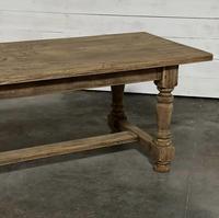 Nice Large Bleached Oak Farmhouse Dining Table With Extensions (18 of 35) Nice Large Bleached Oak Farmhouse Dining Table With Extensions (18 of 35)