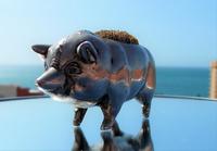 Rare Beautiful Victorian White Metal Novelty Pig Pen Wipe c.1900 (5 of 12) Rare Beautiful Victorian White Metal Novelty Pig Pen Wipe c.1900 (5 of 12)