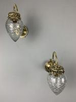 Pair of Edwardian Cut Glass Brass Wall Lights, Rewired (8 of 11) Pair of Edwardian Cut Glass Brass Wall Lights, Rewired (8 of 11)