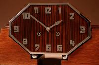 Fantastic Amsterdam School Art Deco Special Design Coromandel / Macassar Ebony & Oak Mantel Clock (7 of 9) Fantastic Amsterdam School Art Deco Special Design Coromandel / Macassar Ebony & Oak Mantel Clock (7 of 9)
