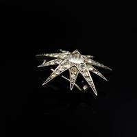 Antique Victorian Old Cut Paste Sterling Silver Star Brooch Pin (5 of 8) Antique Victorian Old Cut Paste Sterling Silver Star Brooch Pin (5 of 8)