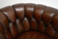 Pair of Antique Swedish Leather Chesterfield Armchairs (11 of 12) Pair of Antique Swedish Leather Chesterfield Armchairs (11 of 12)