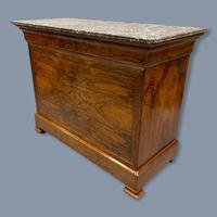 Figured Walnut Marble Top Commode (5 of 9) Figured Walnut Marble Top Commode (5 of 9)
