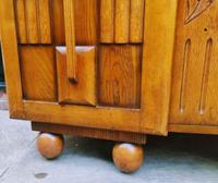 Art Deco Oak Wood Sideboard with Ball Feet (7 of 9) Art Deco Oak Wood Sideboard with Ball Feet (7 of 9)