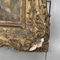 Antique oil painting portrait of young girl in ornate gesso frame signed William Patrick (4 of 8) Antique oil painting portrait of young girl in ornate gesso frame signed William Patrick (4 of 8)