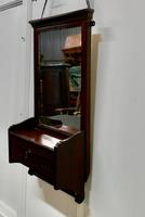 Victorian Mahogany Cloakroom Wall Mirror with Towel Rail (2 of 6) Victorian Mahogany Cloakroom Wall Mirror with Towel Rail (2 of 6)