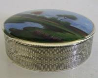 Rare Austrian Hand Painted Solid Sterling Silver Enamel Box c.1910 (2 of 8) Rare Austrian Hand Painted Solid Sterling Silver Enamel Box c.1910 (2 of 8)