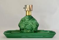 Rare Art Deco Heinrich Hoffmann Glass Malachite Perfume Spray & Tray (3 of 15) Rare Art Deco Heinrich Hoffmann Glass Malachite Perfume Spray & Tray (3 of 15)