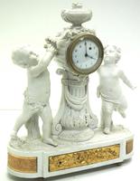 French Empire Figural Mantel Clock – Bisque Porcelain Cherub Verge Mantle Clock c.1800 (3 of 13) French Empire Figural Mantel Clock – Bisque Porcelain Cherub Verge Mantle Clock c.1800 (3 of 13)