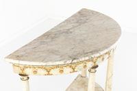 18th Century Italian Demilune Console Table with Marble Top (4 of 6) 18th Century Italian Demilune Console Table with Marble Top (4 of 6)