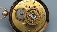 Rare 18th Century French 18k Gold Turquoise & Ruby Pocket Watch (8 of 10) Rare 18th Century French 18k Gold Turquoise & Ruby Pocket Watch (8 of 10)