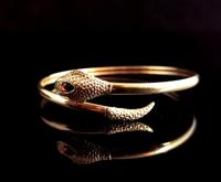 Vintage 9ct Gold Snake Bangle, Garnet (7 of 13) Vintage 9ct Gold Snake Bangle, Garnet (7 of 13)