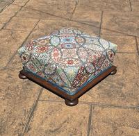 Regency Period Large Bun Feet Foot Stool