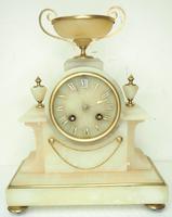 Wonderful French 8-Day Mantel Clock Alabaster Clock with Ormolu Mounts Striking A Bell (10 of 12) Wonderful French 8-Day Mantel Clock Alabaster Clock with Ormolu Mounts Striking A Bell (10 of 12)