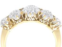 3.29ct Diamond & 18ct Yellow Gold Five Stone Ring c.1925 (2 of 9) 3.29ct Diamond & 18ct Yellow Gold Five Stone Ring c.1925 (2 of 9)