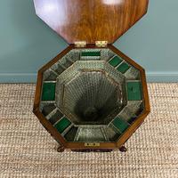 Fine Quality Victorian Figured Walnut Antique Work Box (9 of 9) Fine Quality Victorian Figured Walnut Antique Work Box (9 of 9)