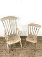 Set of Four Slat Back Antique Kitchen Chairs (3 of 10) Set of Four Slat Back Antique Kitchen Chairs (3 of 10)