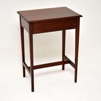 Antique Edwardian Inlaid Mahogany Side Table (5 of 9) Antique Edwardian Inlaid Mahogany Side Table (5 of 9)