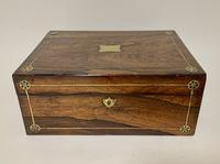 Victorian Rosewood Inlaid Vanity Box (3 of 14) Victorian Rosewood Inlaid Vanity Box (3 of 14)