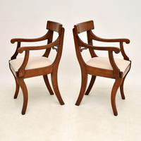 Pair of Antique Regency Period Mahogany Carver Armchairs (3 of 11) Pair of Antique Regency Period Mahogany Carver Armchairs (3 of 11)