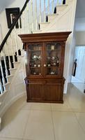 Superb Quality Antique Victorian Figured Mahogany Bookcase