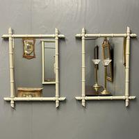 Pair of Painted Faux Bamboo Mirrors (3 of 5) Pair of Painted Faux Bamboo Mirrors (3 of 5)
