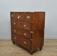 Antique Mahogany Campaign Military Chest Of Drawers (8 of 8) Antique Mahogany Campaign Military Chest Of Drawers (8 of 8)