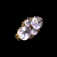 Antique Amethyst Gold on Silver Filigree Brooch Pin (2 of 9) Antique Amethyst Gold on Silver Filigree Brooch Pin (2 of 9)