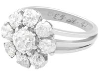 3.05 ct Diamond and Palladium Cluster Ring - Antique and Vintage (3 of 9) 3.05 ct Diamond and Palladium Cluster Ring - Antique and Vintage (3 of 9)