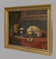 After Landseer - King Charles Spaniels - Oil on Canvas - Early 20thc (4 of 4) After Landseer - King Charles Spaniels - Oil on Canvas - Early 20thc (4 of 4)