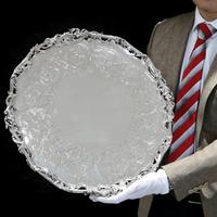 Exceptional Large Solid Sterling Silver Victorian Salver/tray/platter 47cm with Cast Border - Hunt & Roskell - Storr Mortimer & Hunt (29 of 29) Exceptional Large Solid Sterling Silver Victorian Salver/tray/platter 47cm with Cast Border - Hunt & Roskell - Storr Mortimer & Hunt (29 of 29)