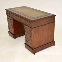 Antique Victorian Mahogany Pedestal Desk (3 of 10) Antique Victorian Mahogany Pedestal Desk (3 of 10)