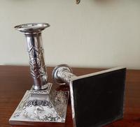 Superb Pair of Antique Solid Silver Candlesticks (5 of 8) Superb Pair of Antique Solid Silver Candlesticks (5 of 8)