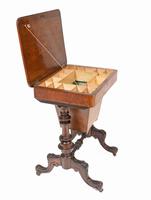 Victorian Sewing Table Antique Burr Walnut 1860 Side Tables (8 of 11) Victorian Sewing Table Antique Burr Walnut 1860 Side Tables (8 of 11)