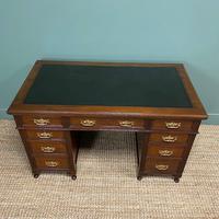 Stunning Victorian Maple & Co Antique Oak Pedestal Desk (3 of 7) Stunning Victorian Maple & Co Antique Oak Pedestal Desk (3 of 7)