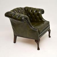 Antique Georgian Style Leather Armchair (8 of 10) Antique Georgian Style Leather Armchair (8 of 10)