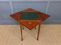 Edwardian Inlaid Mahogany Envelope Card Table (12 of 14) Edwardian Inlaid Mahogany Envelope Card Table (12 of 14)