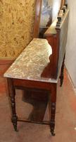 1920s Carved Walnut Washstand with Marble Top (3 of 3) 1920s Carved Walnut Washstand with Marble Top (3 of 3)
