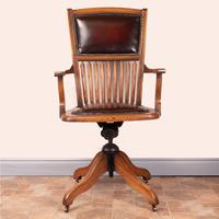 Teak Revolving Office Desk Chair (12 of 17) Teak Revolving Office Desk Chair (12 of 17)