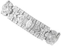 Antique Art Deco 14.31ct Diamond & Platinum Bracelet c.1925